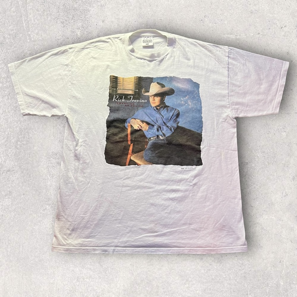 Vintage 1996 Rick Trevino Country Western Music Promo T Shirt White